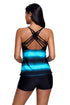 Strappy Hollow-Out Back Tankini