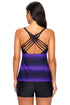 Strappy Hollow-Out Back Tankini