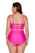 Strappy Neck Detail High Waist Swimsuit