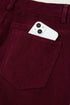 Stretch Corduroy High Waist Wide Leg Pants