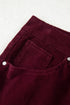 Stretch Corduroy High Waist Wide Leg Pants