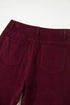 Stretch Corduroy High Waist Wide Leg Pants