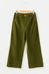 Stretch Corduroy High Waist Wide Leg Pants