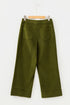 Stretch Corduroy High Waist Wide Leg Pants