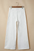 Stretch Denim Wide Leg Loose Fit Jeans