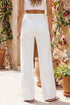 Stretch Denim Wide Leg Loose Fit Jeans