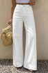 Stretch Denim Wide Leg Loose Fit Jeans