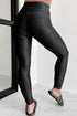 Stretch Solid High Waisted V Crossover Pocketed Leggings