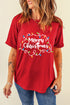 String Lights Graphic Print Crew Neck Short Sleeve Tee