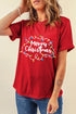 String Lights Graphic Print Crew Neck Short Sleeve Tee