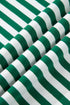 Stripe Boxy Tee Drawstring Elastic Waist Loungewear
