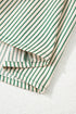 Stripe Color Block Patchwork Shirt Collar Button Down Puff Sleeve Mini Dress