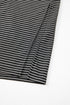 Stripe Criss Cross Side Slits Slim Fit Sleeveless Midi Dress