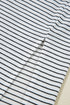 Stripe Criss Cross Side Slits Slim Fit Sleeveless Midi Dress