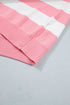 Stripe Embroidered Slogan Drop Shoulder Pullover Sweater