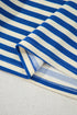 Stripe Print Contrast Collar Flutter Sleeve Mini Dress