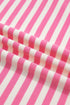 Stripe Print Contrast Patchwork Short Sleeve Loose Tee