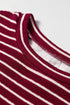 Stripe Print Drop Shoulder Long Sleeve Top
