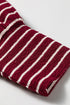 Stripe Print Drop Shoulder Long Sleeve Top
