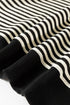 Stripe Print Loose Fit Drop Shoulder Top