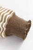 Stripe Print Loose Fit Drop Shoulder Top