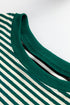 Stripe Print Loose Fit Drop Shoulder Top