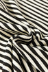 Stripe Print Loose Fit Drop Shoulder Top