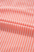 Stripe Print Loose Polo And Shorts Loungewear