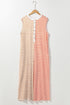 Stripe Print Oversized Button Front Wide Leg Jumpsuit
