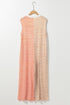 Stripe Print Oversized Button Front Wide Leg Jumpsuit