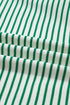 Stripe Print Quarter Zip Polo Collar Pocket T Shirt Dress