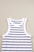 Stripe Ribbed Knit Tank Mini Dress