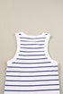 Stripe Ribbed Knit Tank Mini Dress