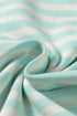 Stripe Ribbed Trim Half Sleeve Top Mini Skort 2Pcs Outfit Dress Set