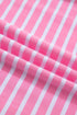 Stripe Round Neck Drop Shoulder Short Sleeve Loose Top