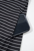 Stripe Ruffled Short Sleeve Crew Neck T Shirt Shift Mini Dress