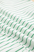 Stripe Ruffled Short Sleeve Crew Neck T Shirt Shift Mini Dress