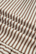 Stripe Shirt Collar Patchwork Trim Ruffle Hem Mini Dress