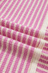 Stripe Textured Accent Trim Tank And Short Set