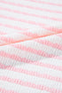 Stripe Textured Knit Short Sleeve Drawstring Short Set