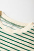 Stripe Woven Ruffled Sleeveless Mini Dress
