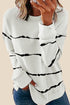 Striped Abstract Long Sleeve Casual Sweatshirt