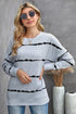 Striped Abstract Long Sleeve Casual Sweatshirt