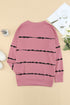 Striped Abstract Long Sleeve Casual Sweatshirt