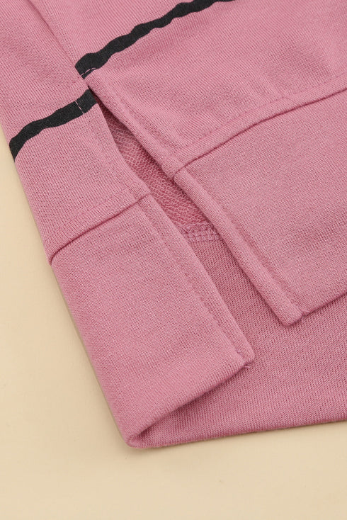 Striped Abstract Long Sleeve Casual Sweatshirt