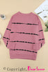 Striped Abstract Long Sleeve Casual Sweatshirt