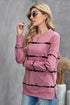 Striped Abstract Long Sleeve Casual Sweatshirt