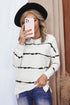 Striped Abstract Long Sleeve Casual Sweatshirt