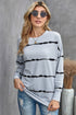Striped Abstract Long Sleeve Casual Sweatshirt