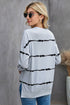 Striped Abstract Long Sleeve Casual Sweatshirt